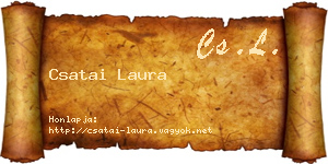 Csatai Laura névjegykártya