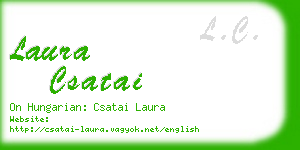 laura csatai business card